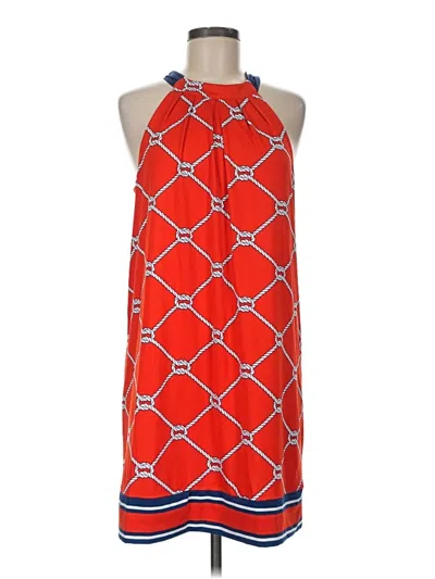 Pre-owned Mud Pie Casual Dress In Orange