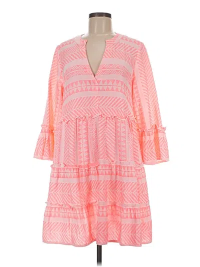 Pre-owned Mud Pie Casual Dress In Pink