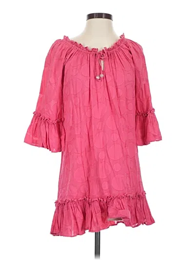 Pre-owned Mud Pie Casual Dress In Pink