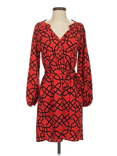 Pre-owned Mud Pie Casual Dress In Red