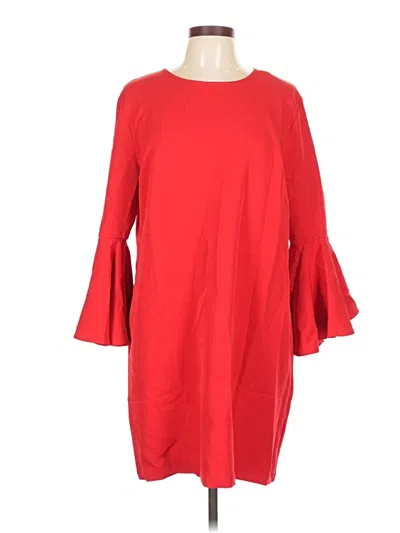 Pre-owned Mud Pie Casual Dress In Red