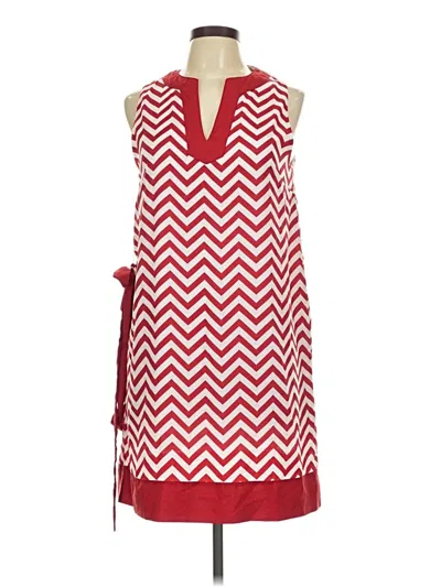 Pre-owned Mud Pie Casual Dress In Red