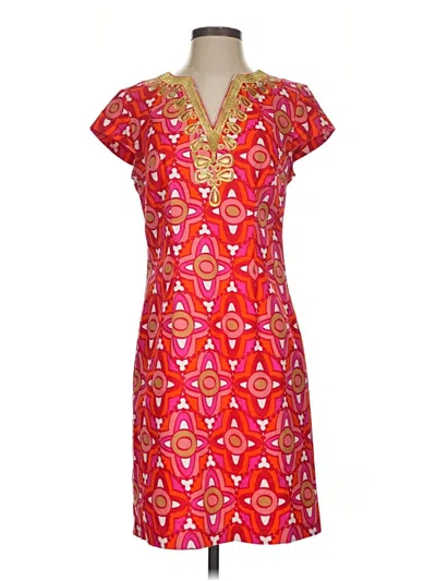 Pre-owned Mud Pie Casual Dress In Red
