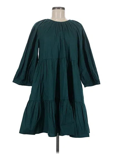 Pre-owned Mud Pie Casual Dress In Teal