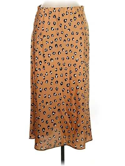 Pre-owned Mud Pie Casual Skirt In Orange
