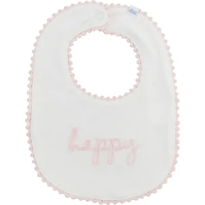 Mud Pie Babies'  Chainstitch Bib In Neutral