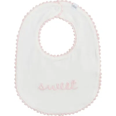Mud Pie Babies'  Chainstitch Bib In Neutral