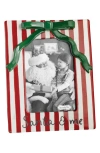 Mud Pie Christmas Bow 4 X 6-inch Picture Frame In Red