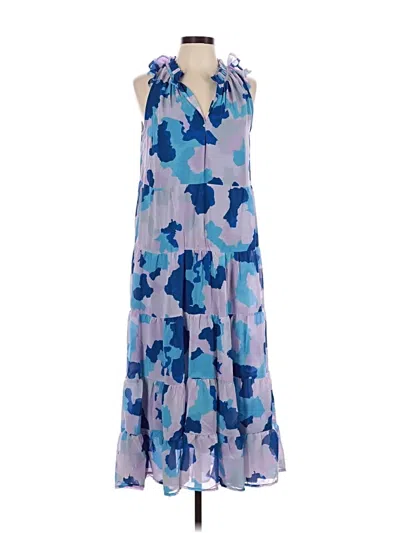 Pre-owned Mud Pie Cocktail Dress In Blue