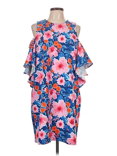 Pre-owned Mud Pie Cocktail Dress In Blue