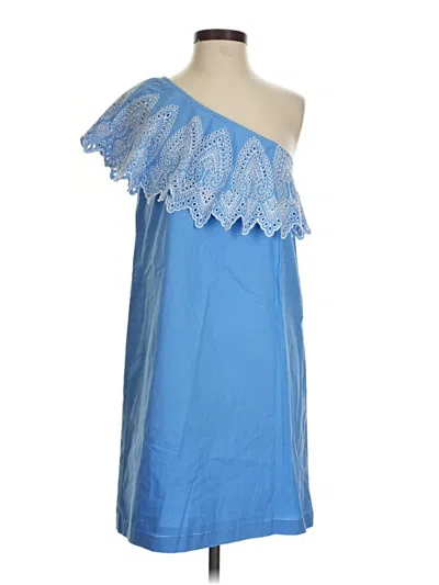 Pre-owned Mud Pie Cocktail Dress In Blue