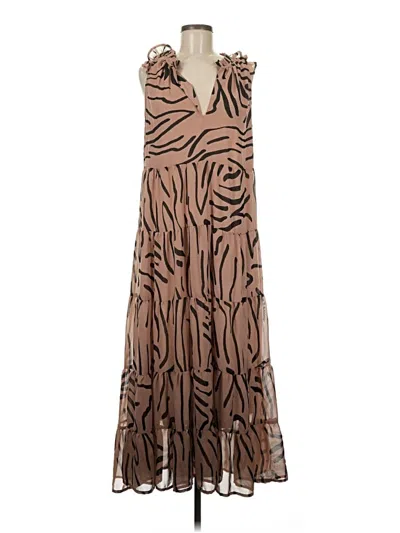 Pre-owned Mud Pie Cocktail Dress In Brown
