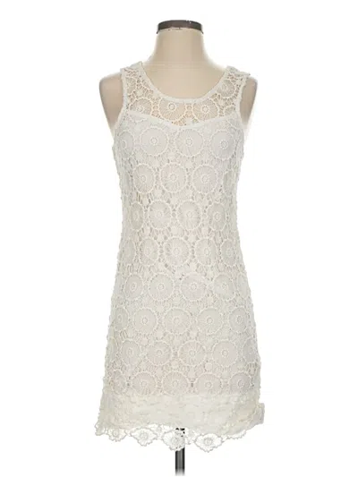 Pre-owned Mud Pie Cocktail Dress In Ivory
