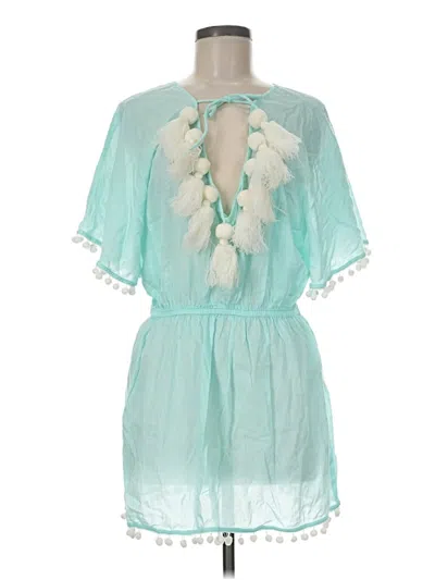 Pre-owned Mud Pie Cocktail Dress In Teal