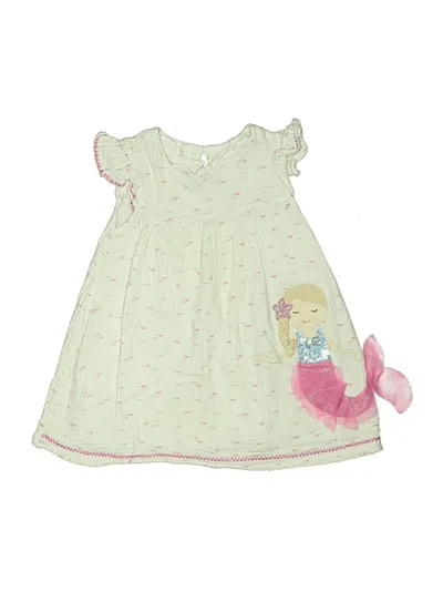 Pre-owned Mud Pie Kids' Dress In White