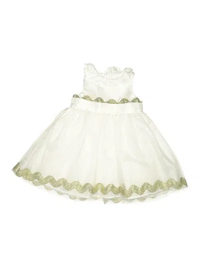 Pre-owned Mud Pie Kids' Dress In White
