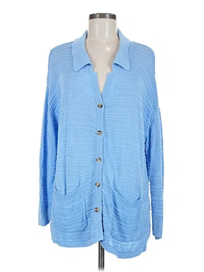 Pre-owned Mud Pie Kimono In Blue