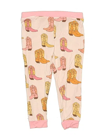 Pre-owned Mud Pie Kids' Leggings In Pink