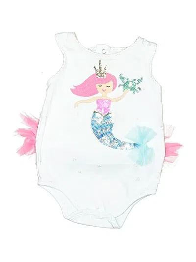 Pre-owned Mud Pie Babies' Leotard In White
