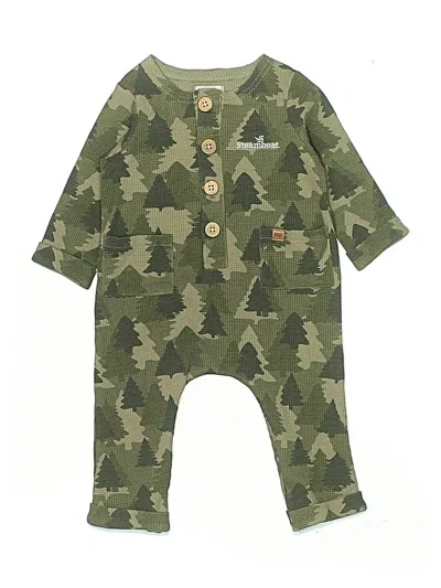 Pre-owned Mud Pie Babies' Long Sleeve Onesie In Green
