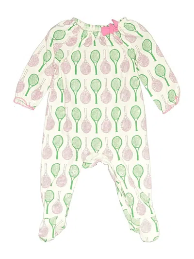 Pre-owned Mud Pie Babies' Long Sleeve Onesie In Green