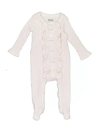 Pre-owned Mud Pie Babies' Long Sleeve Outfit In White