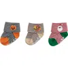 Mud Pie My First Holiday Cotton Blend Gripper Socks Gift Box In Multi