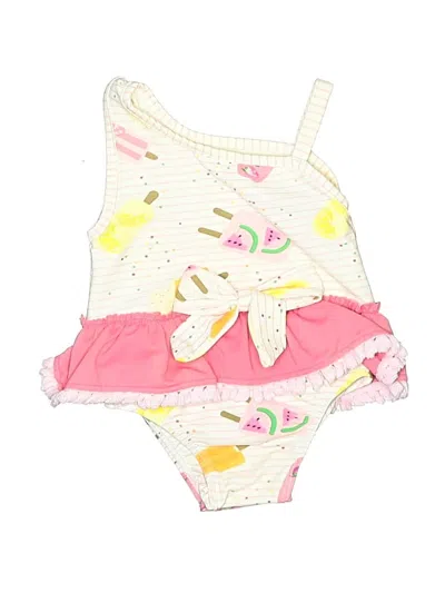 Pre-owned Mud Pie Babies' One Piece Swimsuit In Ivory