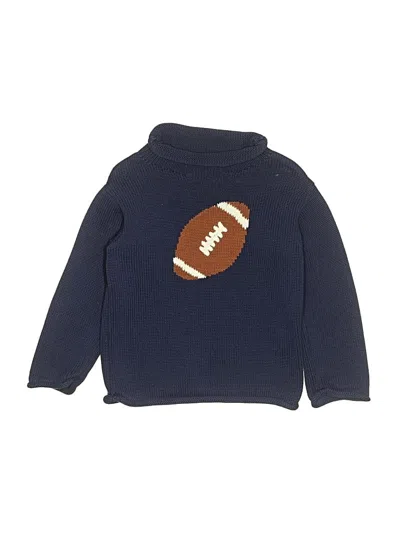 Pre-owned Mud Pie Kids' Pullover Sweater In Blue