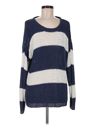 Pre-owned Mud Pie Pullover Sweater In Blue