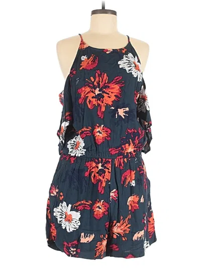 Pre-owned Mud Pie Romper In Blue