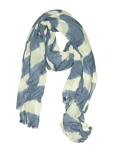 Pre-owned Mud Pie Scarf In Blue