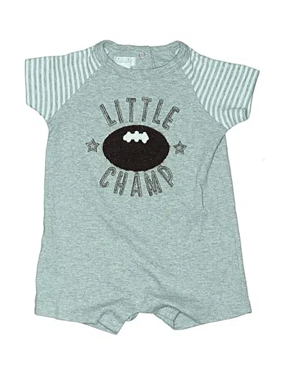 Pre-owned Mud Pie Kids' Short Sleeve Onesie In Gray