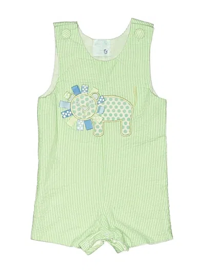 Pre-owned Mud Pie Kids' Short Sleeve Onesie In Green