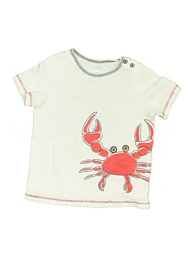 Pre-owned Mud Pie Kids' Short Sleeve T-shirt In Ivory