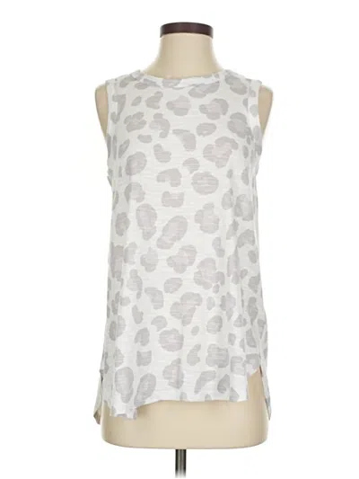 Pre-owned Mud Pie Sleeveless T-shirt In Silver