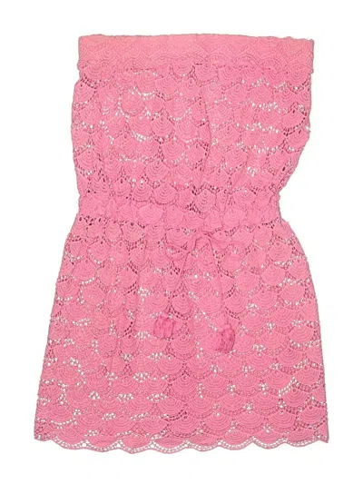 Pre-owned Mud Pie Swimsuit Cover Up In Pink