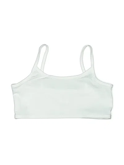 Pre-owned Mud Pie Swimsuit Top White Swimwear