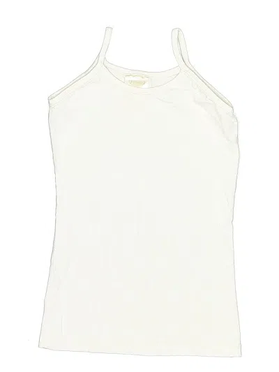 Pre-owned Mud Pie Kids' Tank Top Ivory Halter Neckline Tops In White