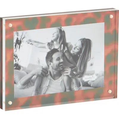 Mud Pie Tortoiseshell Acrylic Picture Frame In Multi