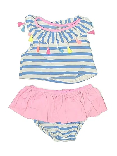 Pre-owned Mud Pie Kids' Two Piece Swimsuit In Pink