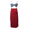 Muda Clothing Fz Llc Red / Blue Eva Co-ord Set - Red.blue In Red/blue