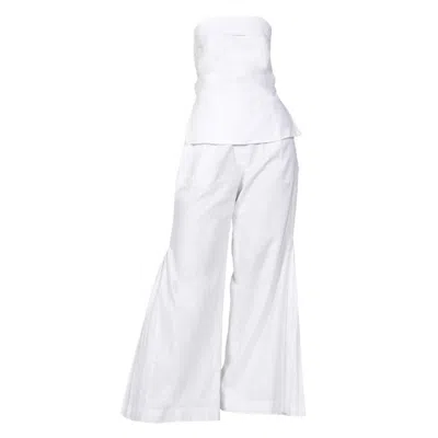 Muda Clothing Fz Llc Samantha White Co-ord Set