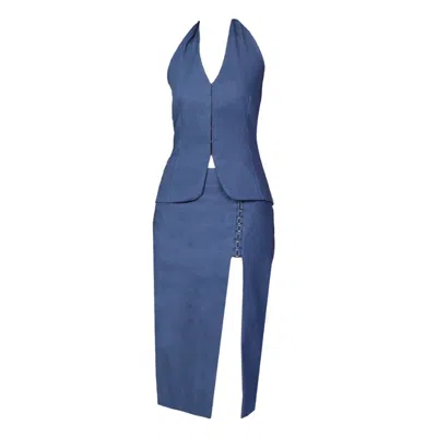 Muda Clothing Fz Llc Veronica Blue Co-ord Set