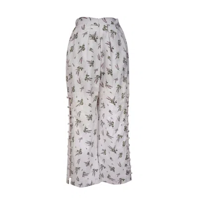 Muda Clothing Fz Llc Women's Aster Floral White Trouser