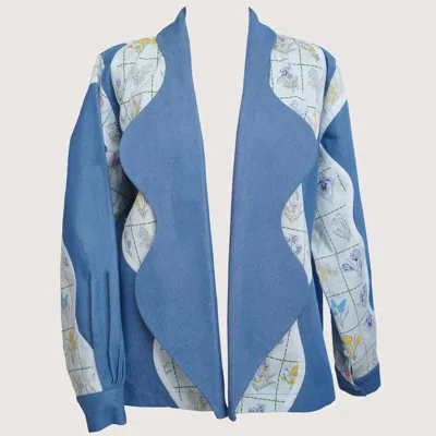 Muda Clothing Fz Llc Women's Chloe Blue Denim Jacket