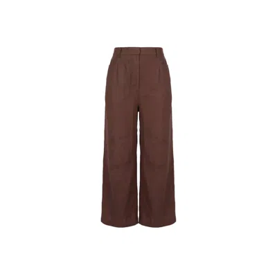 Muda Clothing Fz Llc Women's Emara Brown Linen Pant