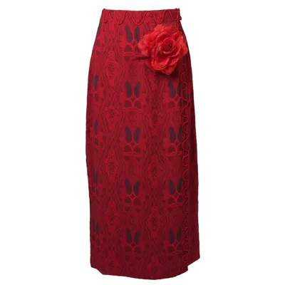 Muda Clothing Fz Llc Women's Eva Wraparound Skirt - Red
