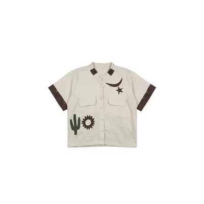 Muda Clothing Fz Llc Women's Neutrals Barakah Beige Linen Shirt