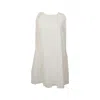 Muda Clothing Fz Llc Women's Pearl White Short Linen Dress
